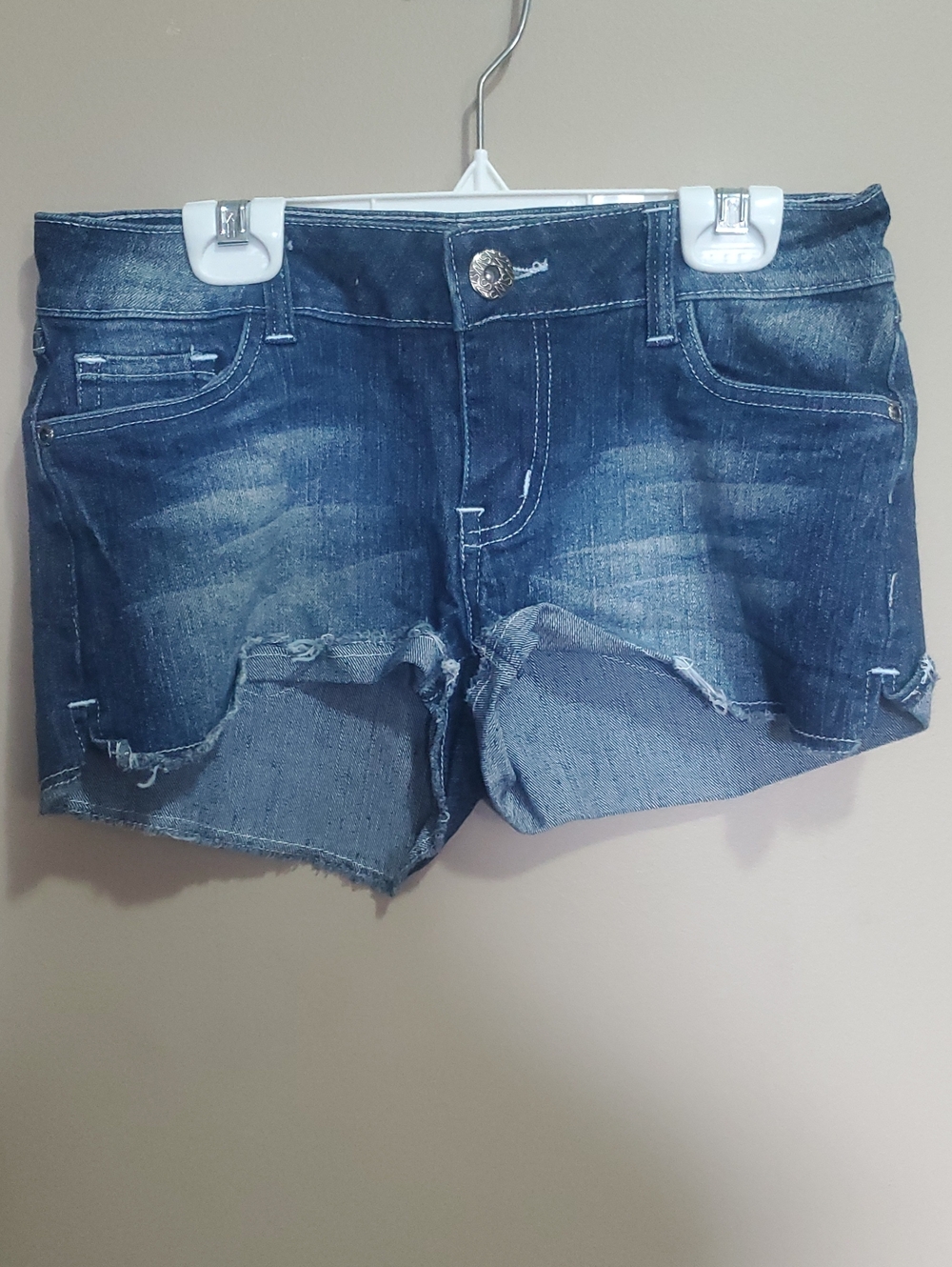 Streetwear Society Distressed Denim Shorts - Blue Size 3